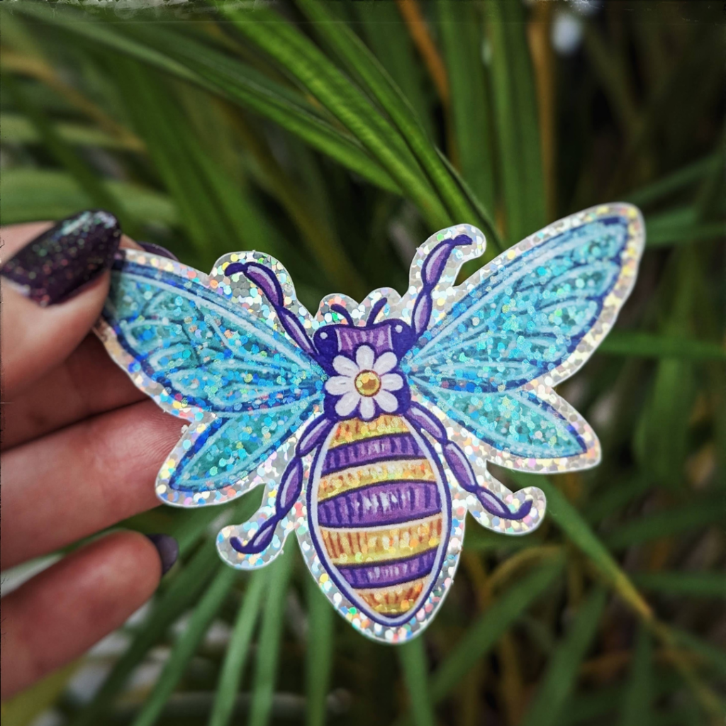 Un sticker abeille