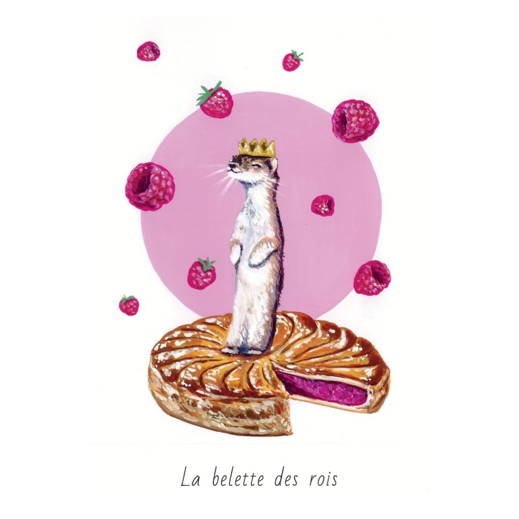 Illustration gouache "Belette des rois"